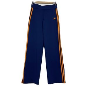 Y2K Adidas 3 Stripe Stretch Wide Leg Yoga Track Pants